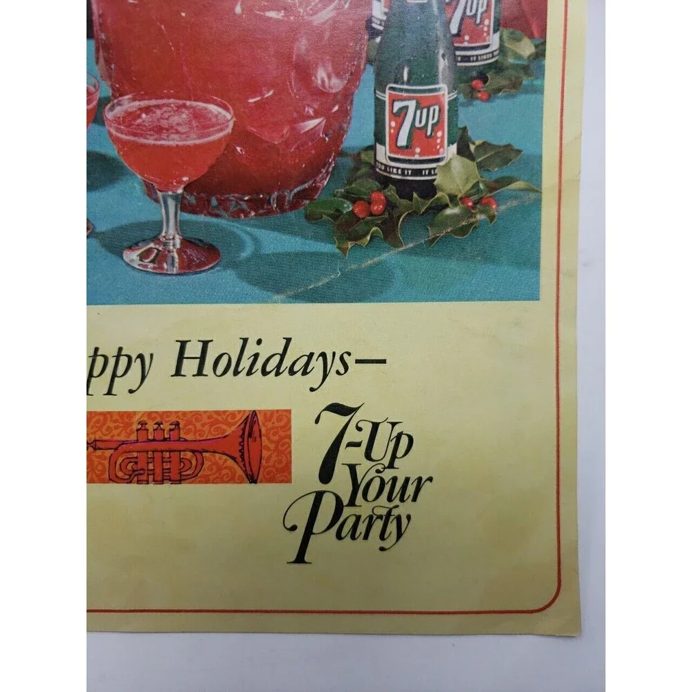For Happy Holidays 7 Up Your Party 1964 Advertising Recipe Booklet St. Louis MO